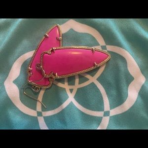 Kendra Scott Skylar Hot Pink Earrings